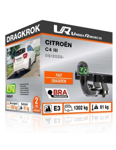 Dragkrok Citroën C4 III fast