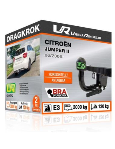 Dragkrok Citroën JUMPER II med horisontellt avtagbar kula