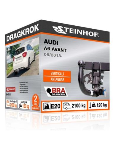 Dragkrok Audi A6 AVANT med vertikalt avtagbar kula