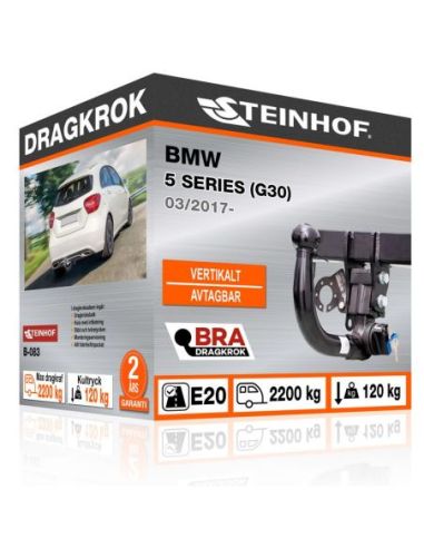 Dragkrok BMW 5 SERIES (G30) med vertikalt avtagbar kula