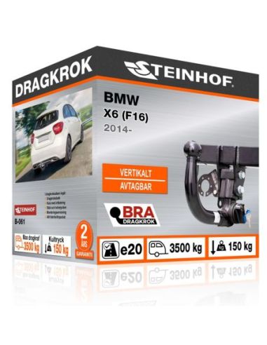 Dragkrok BMW X6 (F16) med vertikalt avtagbar kula