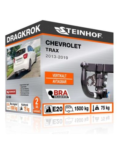 Dragkrok Chevrolet TRAX med vertikalt avtagbar kula