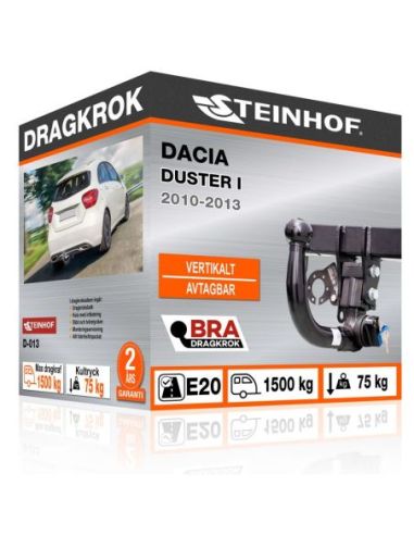 Dragkrok Dacia DUSTER I med vertikalt avtagbar kula