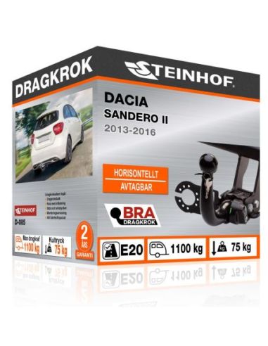 Dragkrok Dacia SANDERO II med horisontellt avtagbar kula