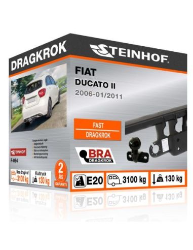 Dragkrok Fiat DUCATO II med fläns, med infällbar kula