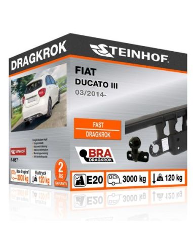 Dragkrok Fiat DUCATO III med fläns, med infällbar kula