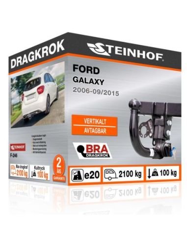 Dragkrok Ford GALAXY med vertikalt avtagbar kula