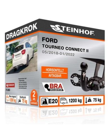 Dragkrok Ford TOURNEO CONNECT II med horisontellt avtagbar kula