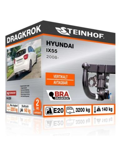 Dragkrok Hyundai IX55 med vertikalt avtagbar kula