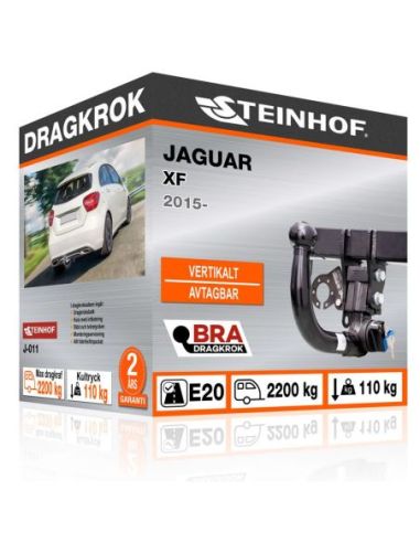 Dragkrok Jaguar XF med vertikalt avtagbar kula