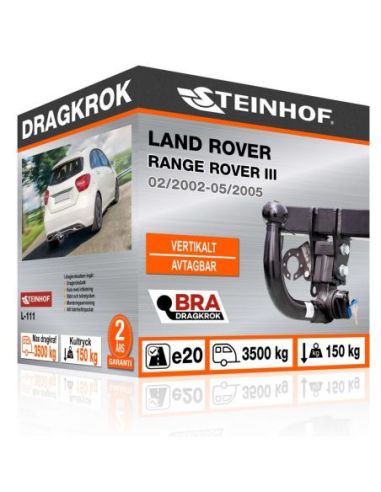 Dragkrok Land Rover RANGE ROVER III med vertikalt avtagbar kula