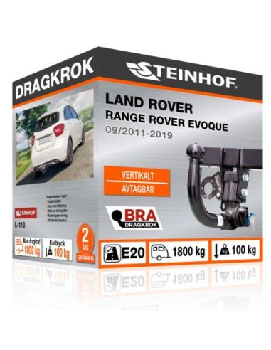 Dragkrok Land Rover RANGE ROVER EVOQUE med vertikalt avtagbar kula