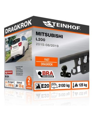 Dragkrok Mitsubishi L200 med fläns, med infällbar kula