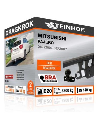 Dragkrok Mitsubishi PAJERO med fläns, med infällbar kula