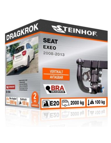 Dragkrok Seat EXEO med vertikalt avtagbar kula