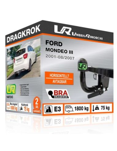 Dragkrok Ford MONDEO III med horisontellt avtagbar kula