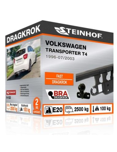 Dragkrok Volkswagen TRANSPORTER T4 med fläns, med infällbar kula