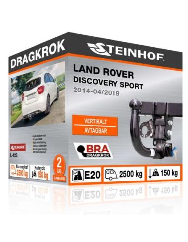 Dragkrok Land Rover DISCOVERY SPORT med vertikalt avtagbar kula