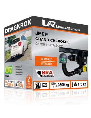 Dragkrok Jeep GRAND CHEROKEE med vertikalt avtagbar kula