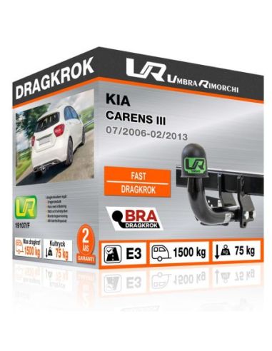 Dragkrok Kia CARENS III fast