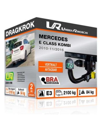 Dragkrok Mercedes E CLASS KOMBI med vertikalt avtagbar kula