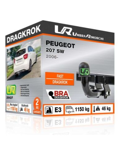 Dragkrok Peugeot 207 SW fast