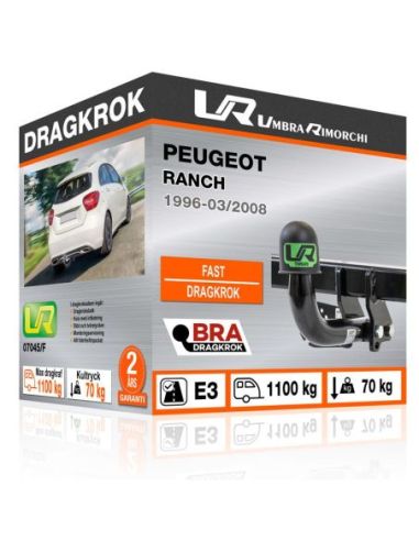 Dragkrok Peugeot RANCH fast