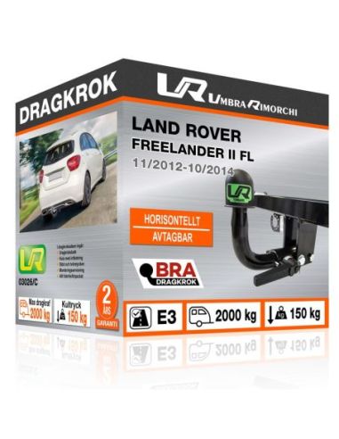 Dragkrok Land Rover FREELANDER II FL med horisontellt avtagbar kula