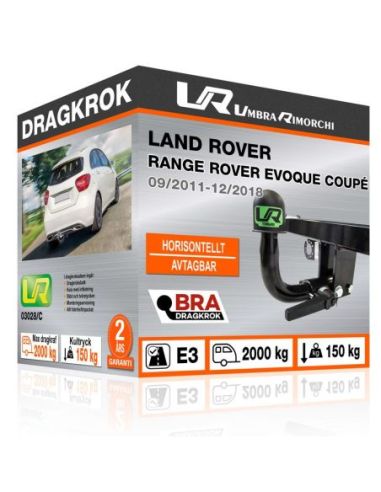 Dragkrok Land Rover RANGE ROVER EVOQUE COUPÉ med horisontellt avtagbar kula