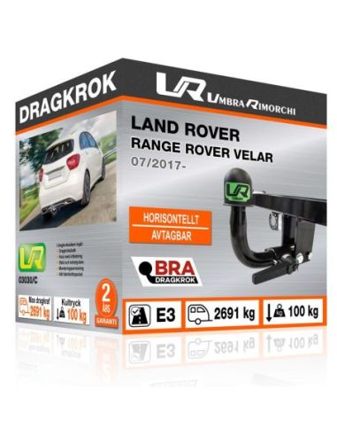 Dragkrok Land Rover RANGE ROVER VELAR med horisontellt avtagbar kula