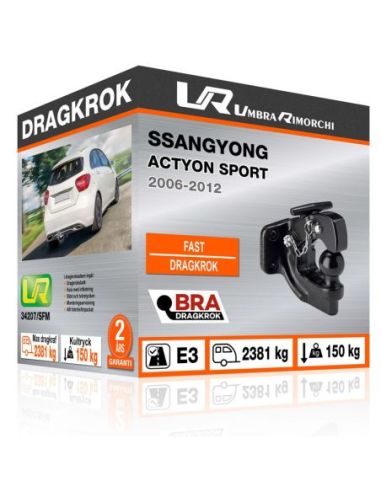 Dragkrok Ssangyong ACTYON SPORT med fläns