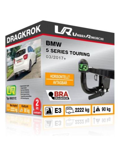 Dragkrok BMW 5 SERIES (G31) TOURING med horisontellt avtagbar kula