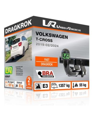 Dragkrok Volkswagen T-CROSS fast