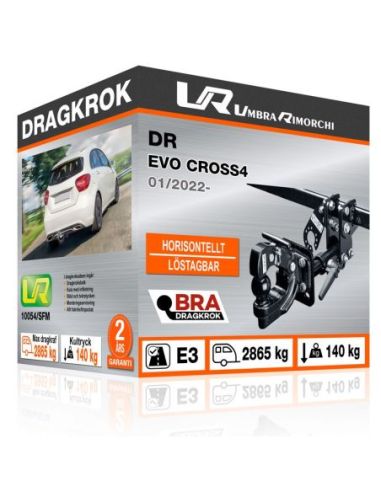 Dragkrok Dr EVO CROSS4 horisontellt löstagbar C-kula/krok med fläns