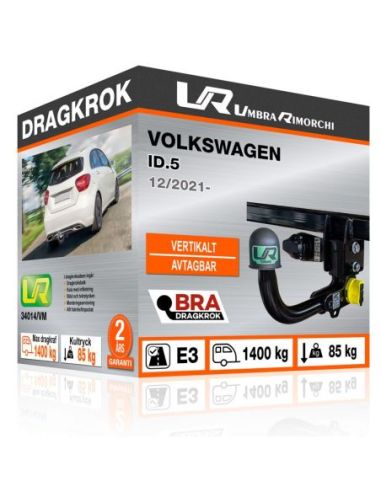 Dragkrok Volkswagen ID.5 med vertikalt avtagbar kula