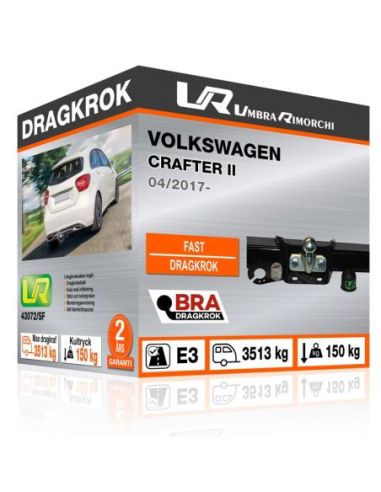 Dragkula Volkswagen CRAFTER II med fläns, med infällbar kula